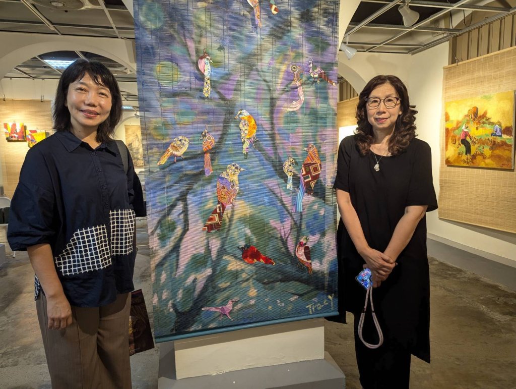 新象畫會策劃「藝簾幽夢」竹簾彩繪創作展即日起在吳園公會堂展出