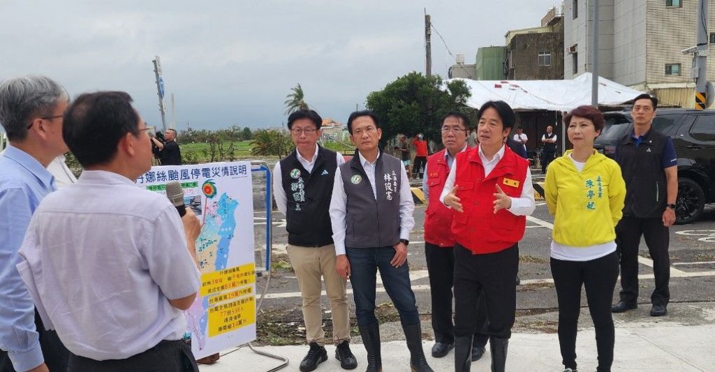 臺南曾停電20萬戶 現已復電16.5萬戶 黃偉哲感謝台電辛苦搶修！