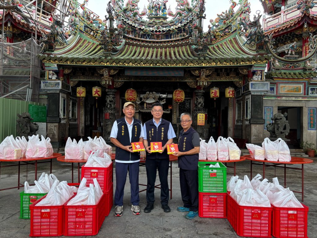 風災後缺物資！學甲慈濟宮及董事長王文宗各支援1500個熱騰騰便當給偏遠災區應急