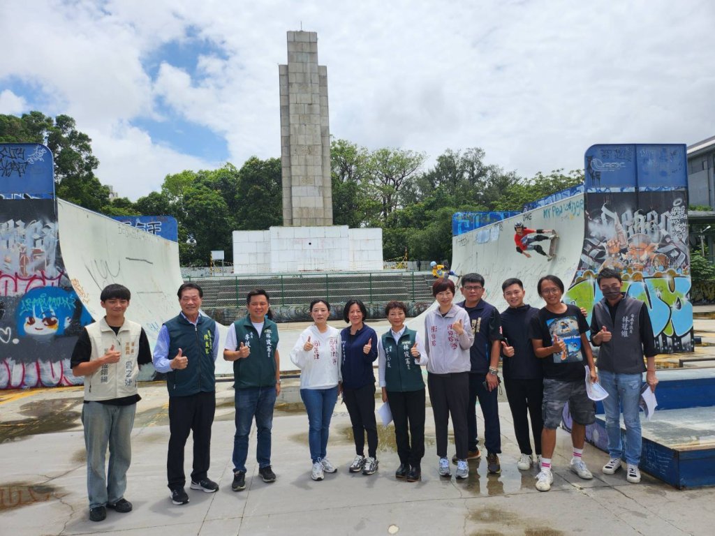 市議會民政教育委員會會勘臺南市極限運動場規劃及整修現況 
