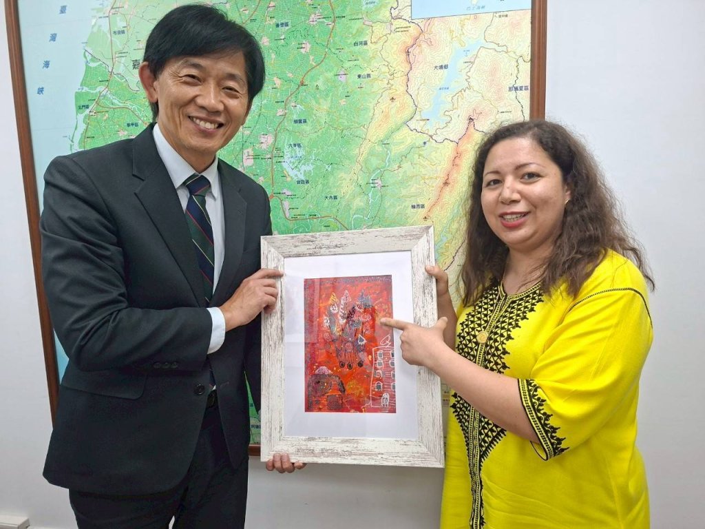 埃及與台南新象畫會國際交流展盛大開幕 展現活力創意十足的藝術魅力