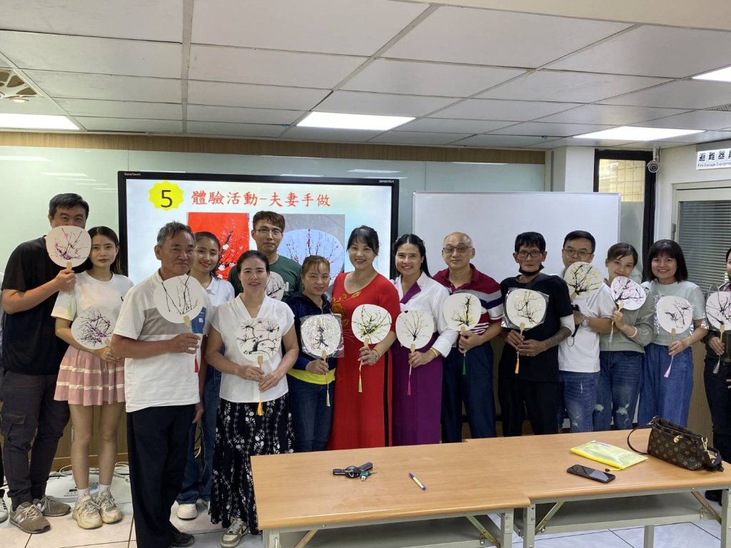 「越南吹畫」傳情意 移民署家庭手作搭起多元文化橋梁