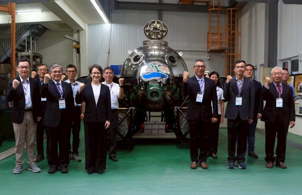 直擊海洋科技最前線　副總統蕭美琴視察中山大學水下技術