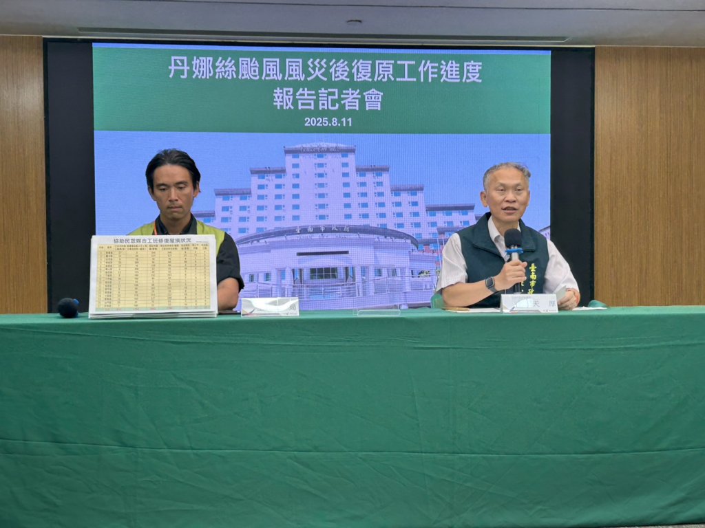 台南「災後修繕媒合平台」登記已逾2千件「臨時安置場所」已完成20戶
