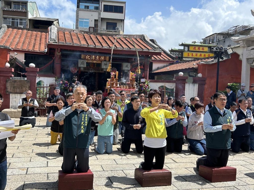 中颱將到 黃偉哲到風神廟進行「奏天祈護民安祭天祈願大典」盼風神庇佑守護台南