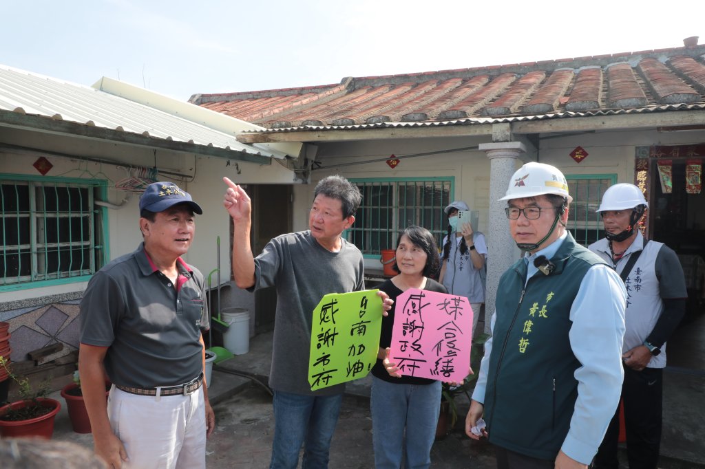 丹娜絲風災後復原工作不間斷 南市府持續媒合房屋修繕與補助發放
