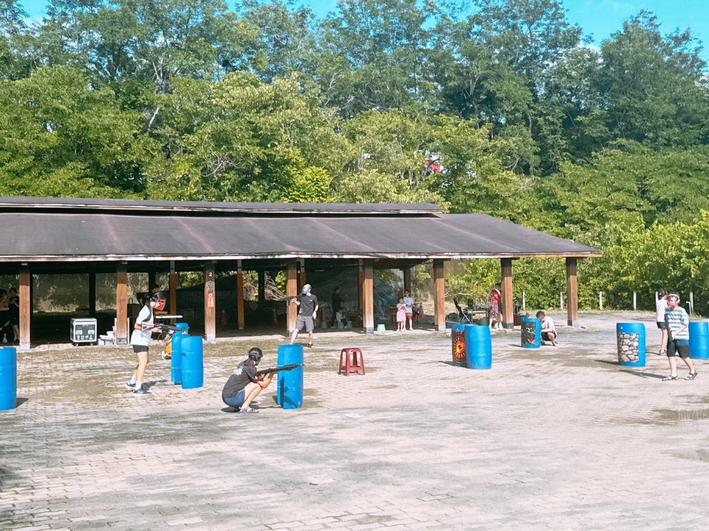 月圓虎頭埤．烤肉趣團圓  市府觀旅局送水彈槍對戰體驗活動