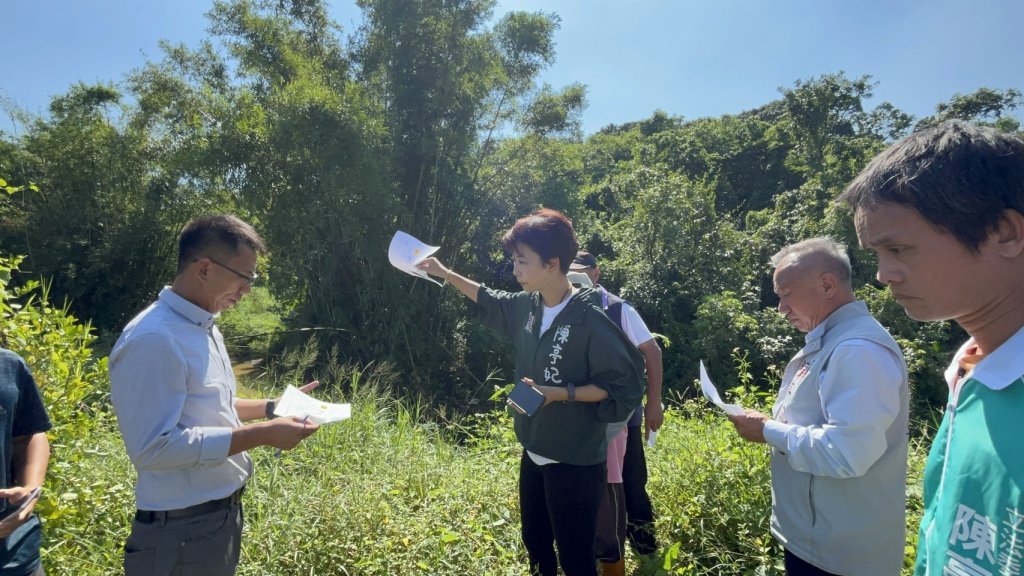 台南官田湖山排水發生土堤崩塌 立委陳亭妃：必須要優先修復