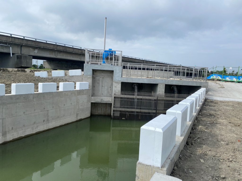 水利局已將北門區38號水門改建完成 強化區域防洪量能