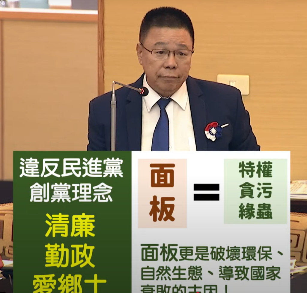 臺南藍營市議員痛批郭國文硬ㄠ烏山頭供灌溉用水 在地立委還不幫人民說話 只護業者