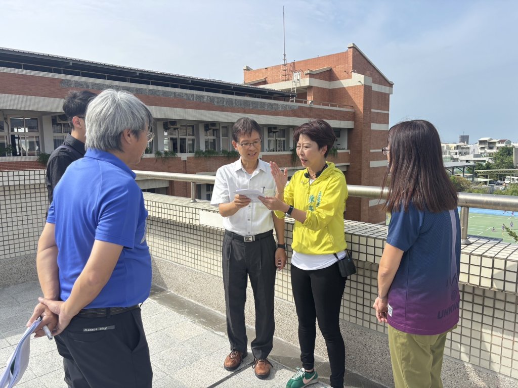孩子的安全無價 陳亭妃到海佃國小爭取經費守護校園