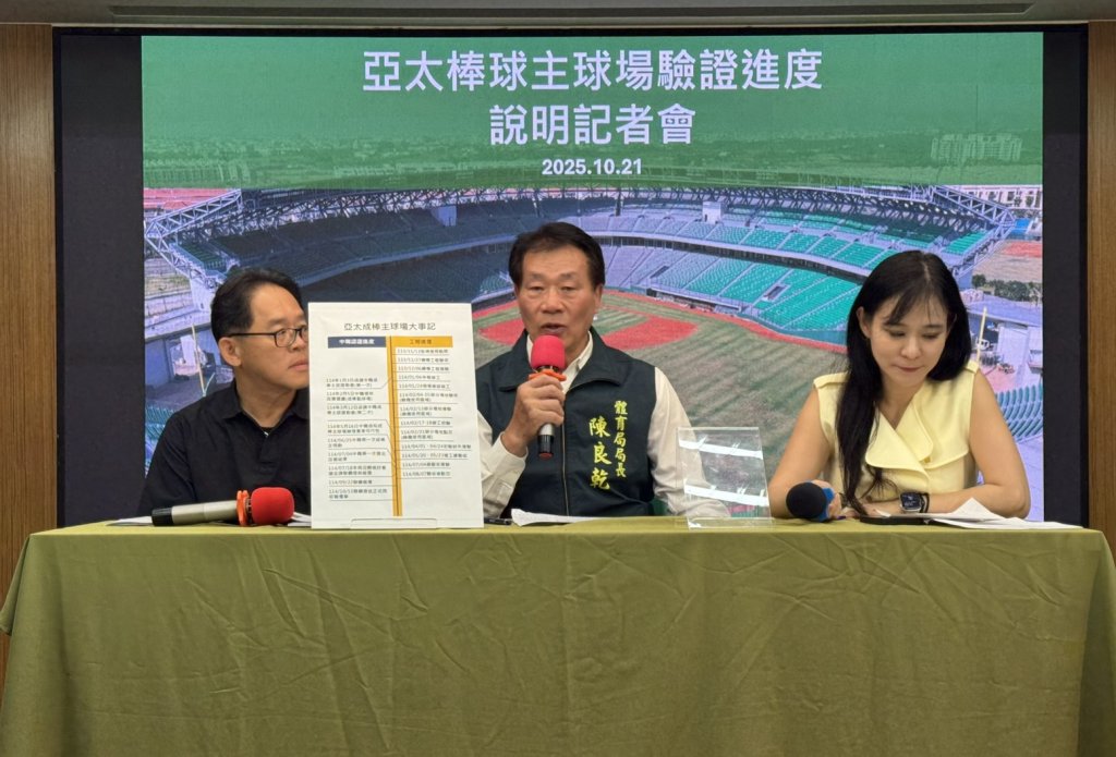 加速亞太球場職棒認證 南市府攜手統一獅 將打造南臺灣職棒新地標