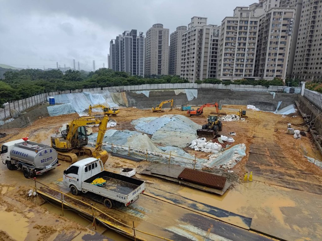 龜山社宅工程崩塌已搶修完成 後續將俟加固工程完成後始復工