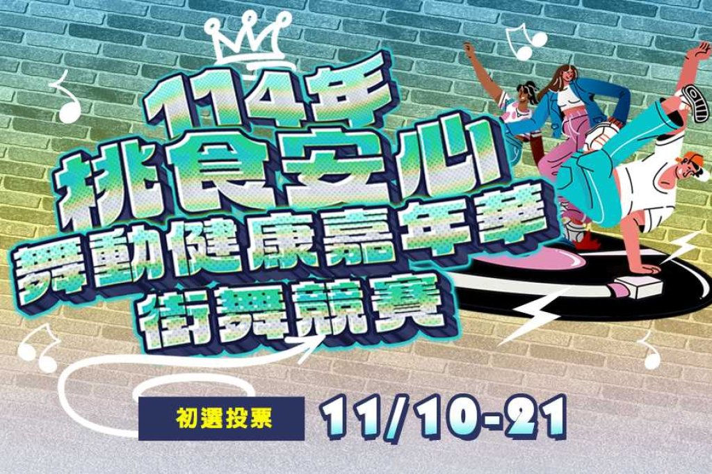 桃園街舞嘉年華開跑　投票應援拿美食券