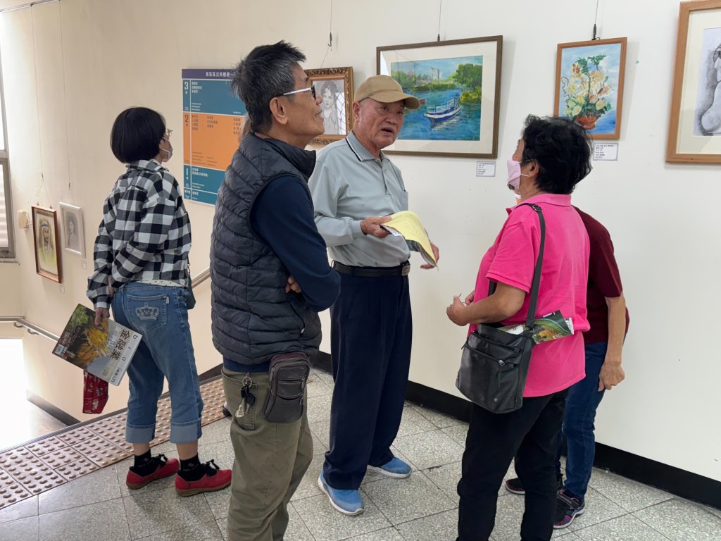 鯤鯓長老教會牧鄰協會美術班師生聯展南區公所隆重開幕