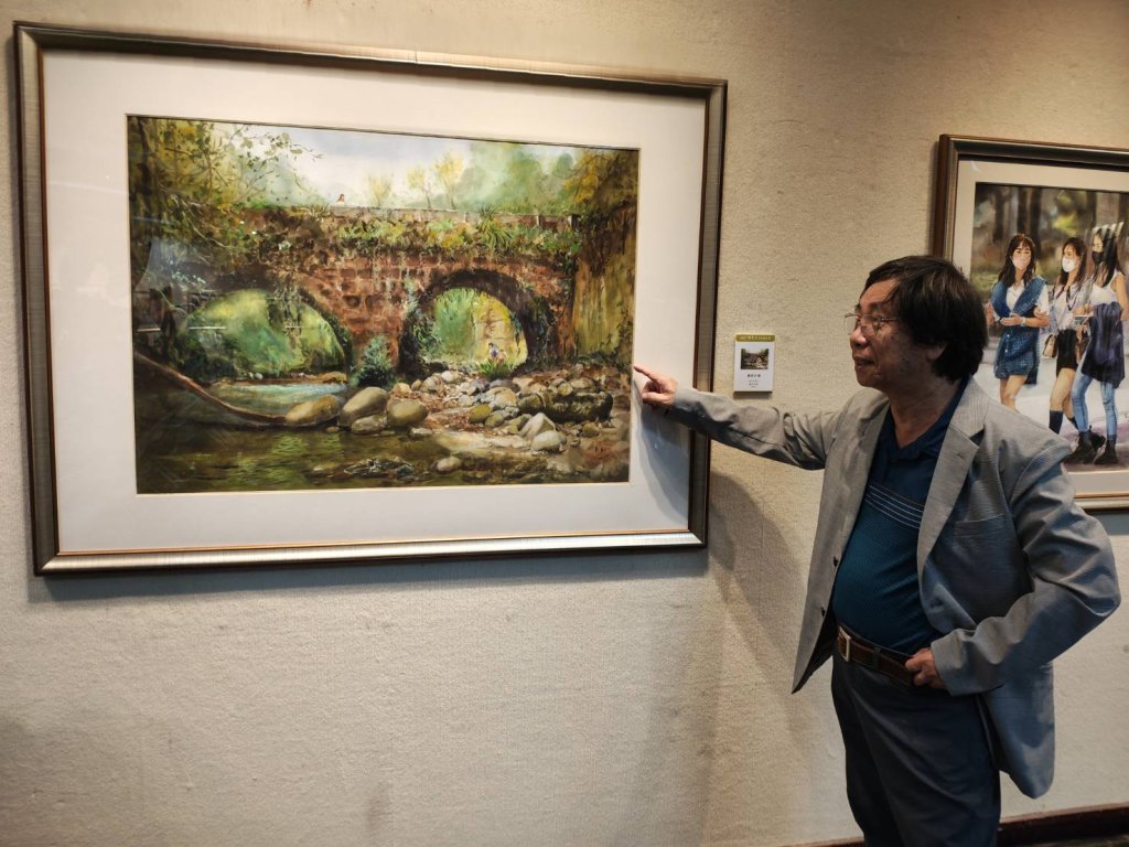 台灣南美會評議員洪啓元老師 讚郭宗正妙筆生花冩形神