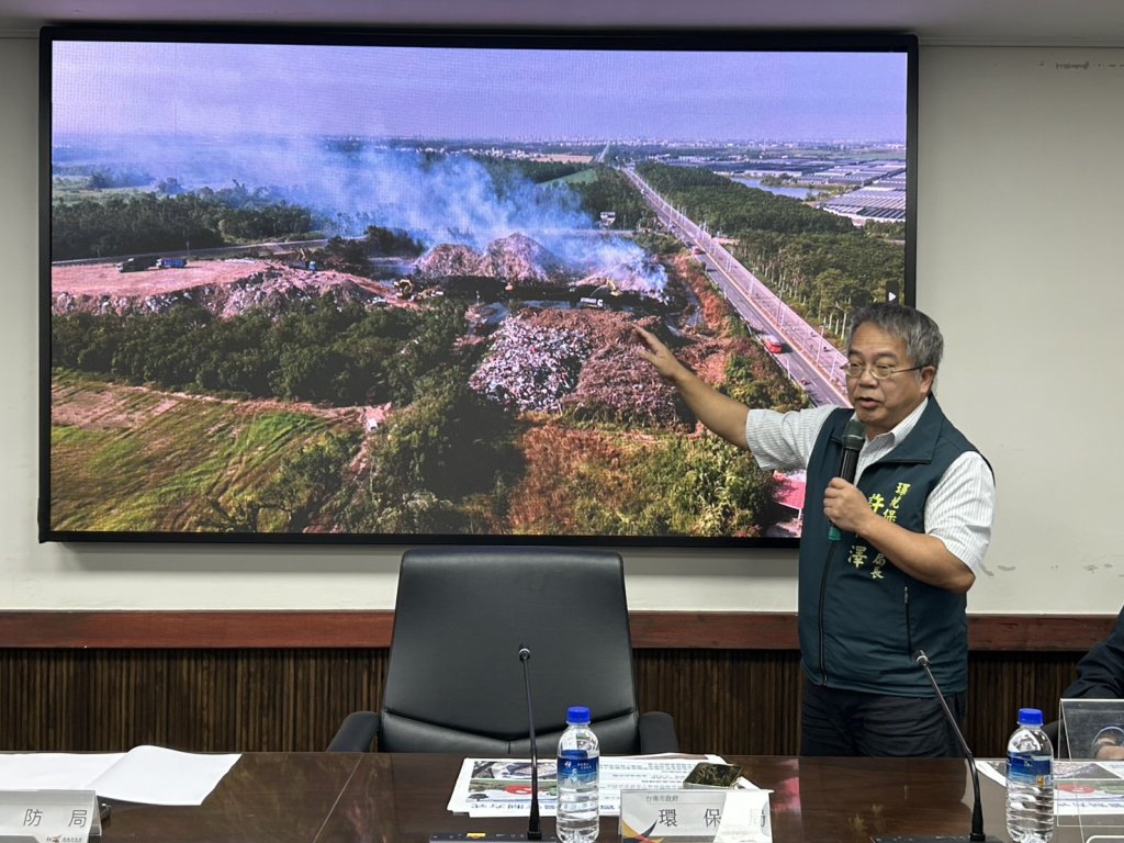烏樹林暫置場起火7點說明一次說清楚 南市府：持續監控空品 資訊完全公開透明