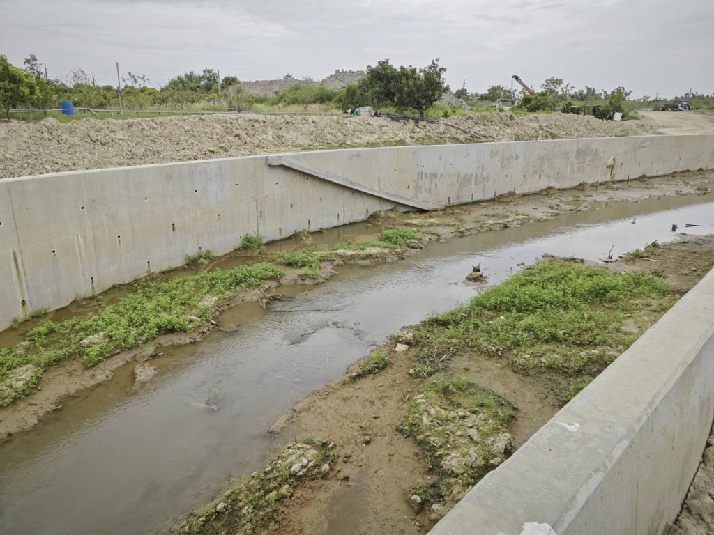 臺南市官田區湖山排水應急工程即將完工 加強防洪韌性守護市民安全