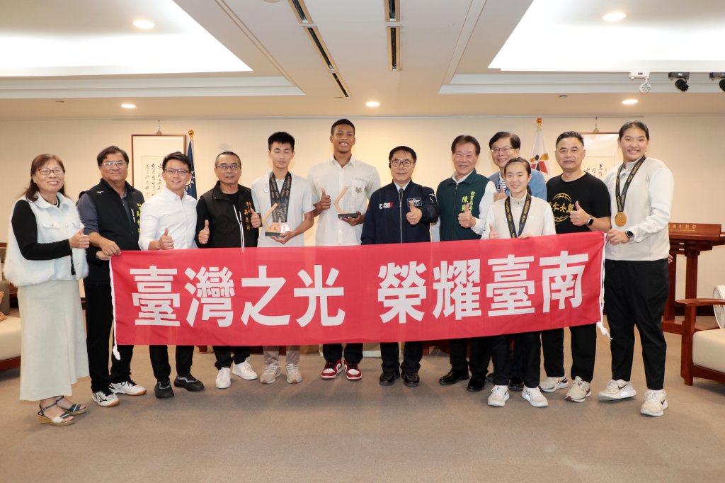 亞青運40面獎牌創紀錄 黃偉哲大讚台南選手展現國際級實力