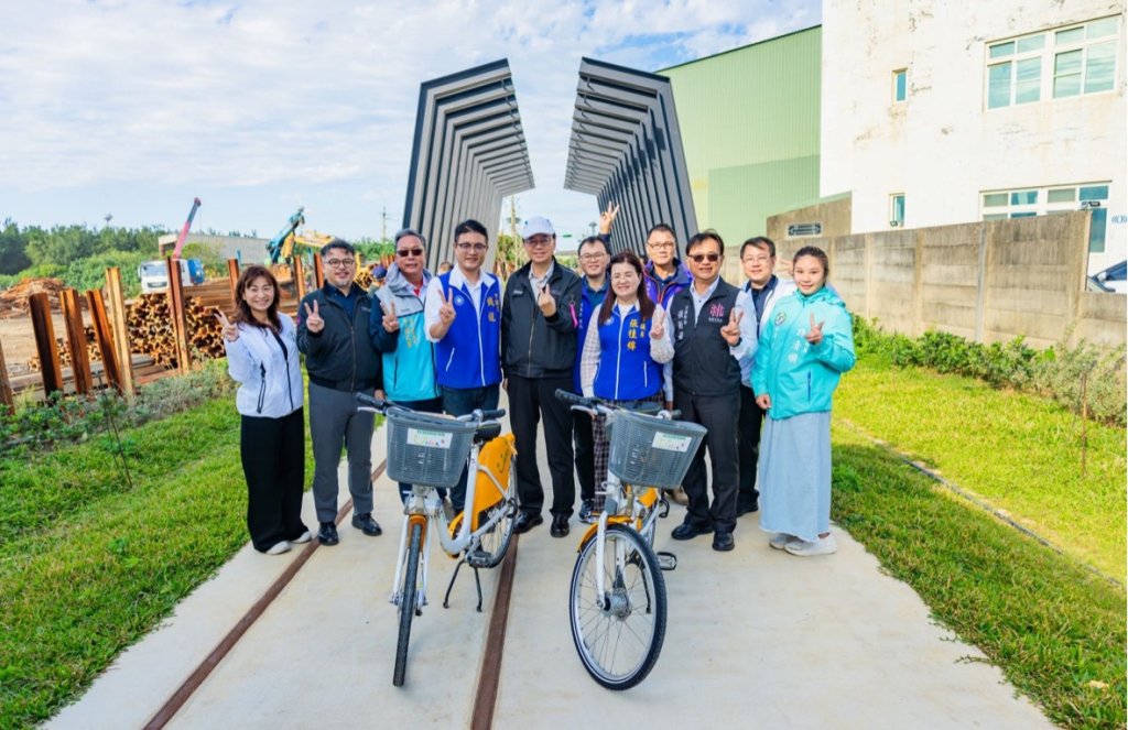 臺鐵林口線路廊活化工程第五期竣工　張善政：桃林鐵馬道拚115年底全線串聯