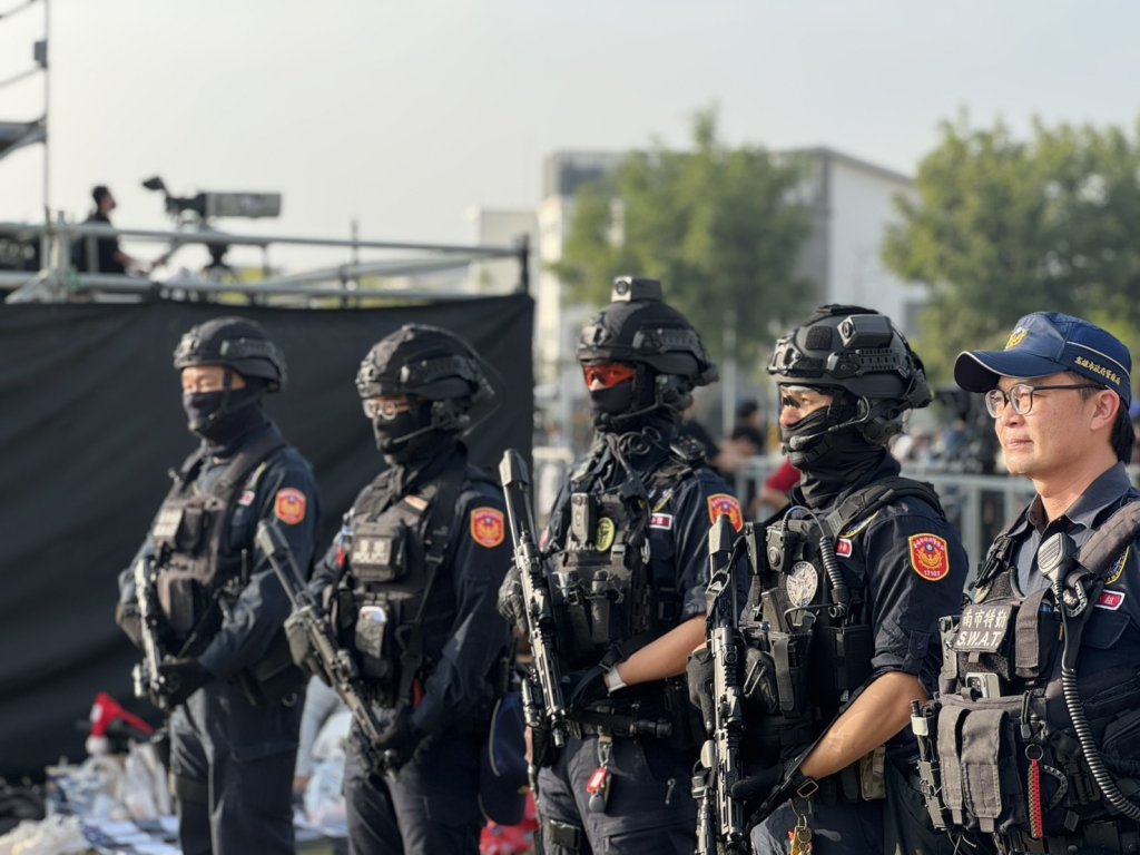 台南市警方高規格提升搖滾耶誕演唱會安全防護