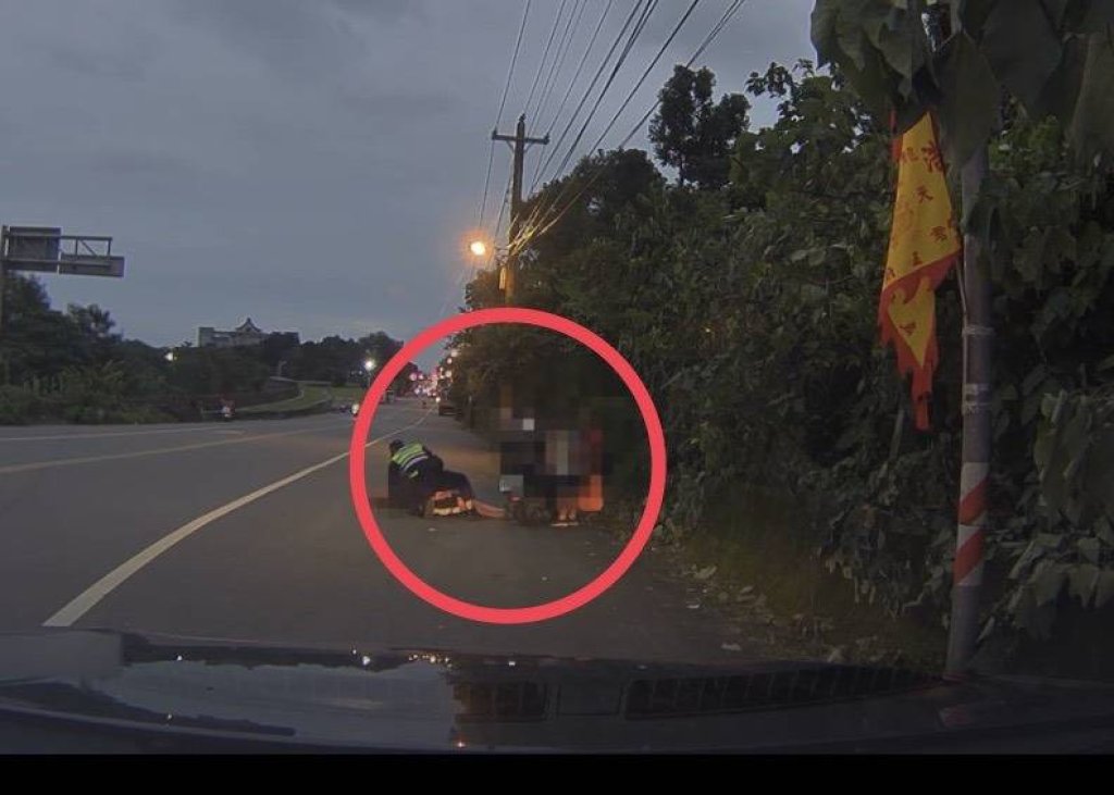 騎士突發癲癇不適--水源警即時援助送醫化險為夷