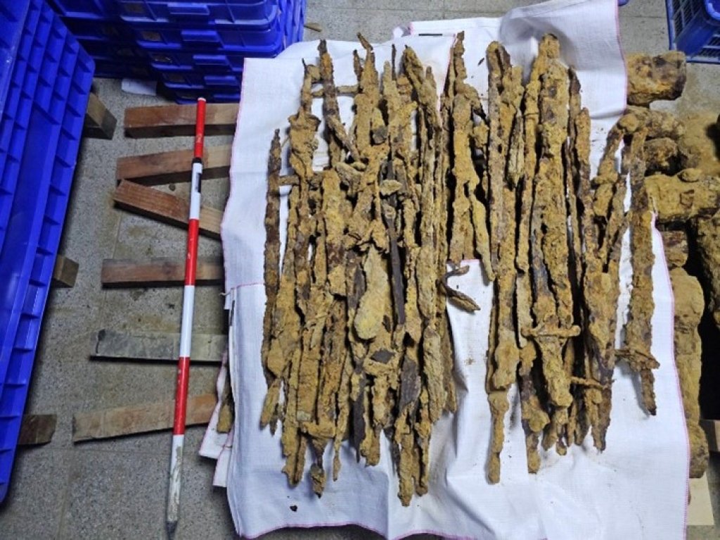 臺南清代「武器鏽塊」出土 文資處考古揭府城軍事布局