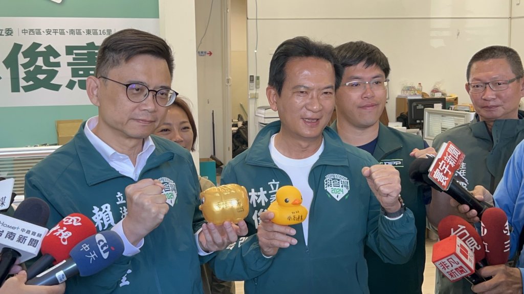 南高大合作！賴瑞隆相挺林俊憲 呼籲大家守住關鍵電話唯一支持林俊憲！