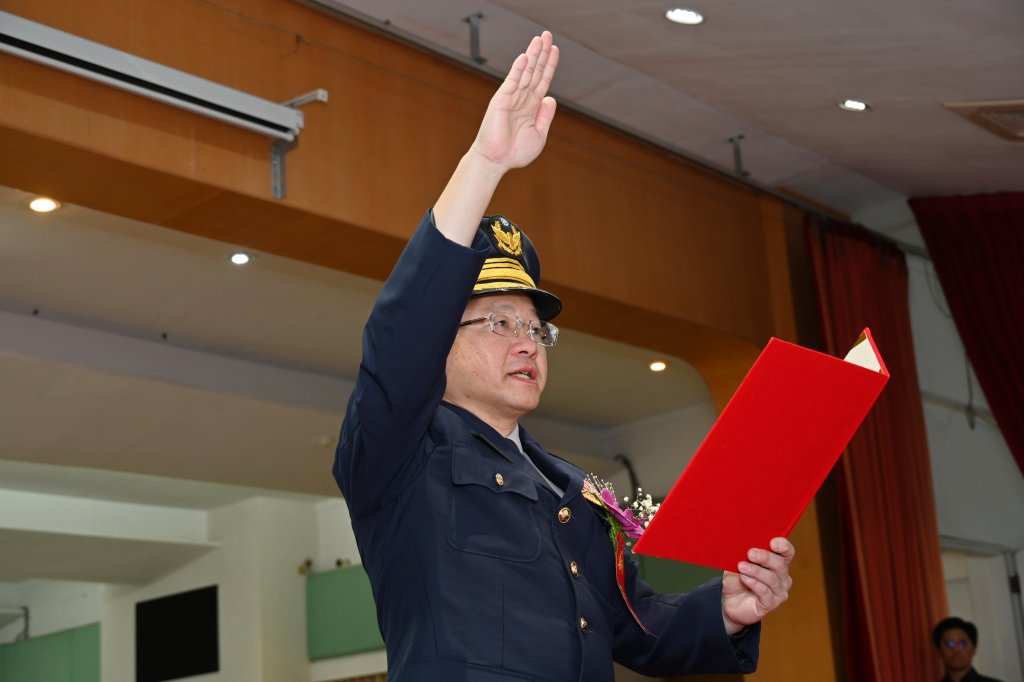 苗栗縣警察局舉行卸、新任局長交接典禮