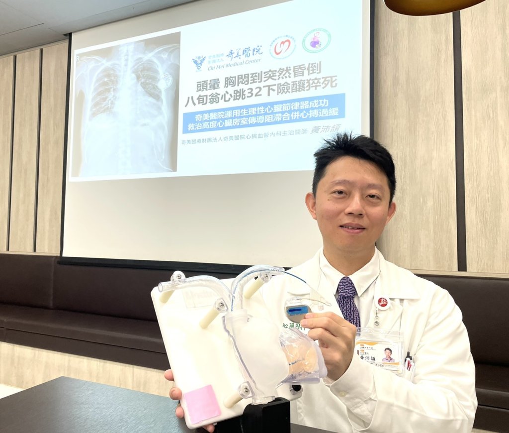 八旬翁頭暈、胸悶、昏倒心跳32下險釀猝死 