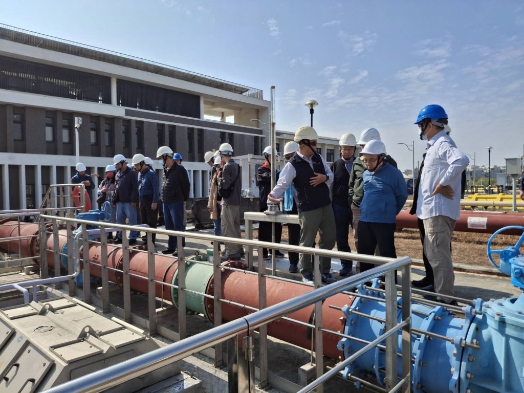 因應極端氣候變化台南市水利局推動再生水供應產業用水 新北市政府派員交流取經