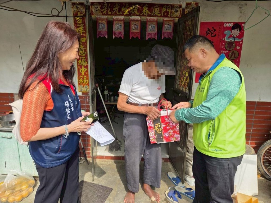 大內祥和志工為獨老送暖 春節前啟動「馬上關懷」