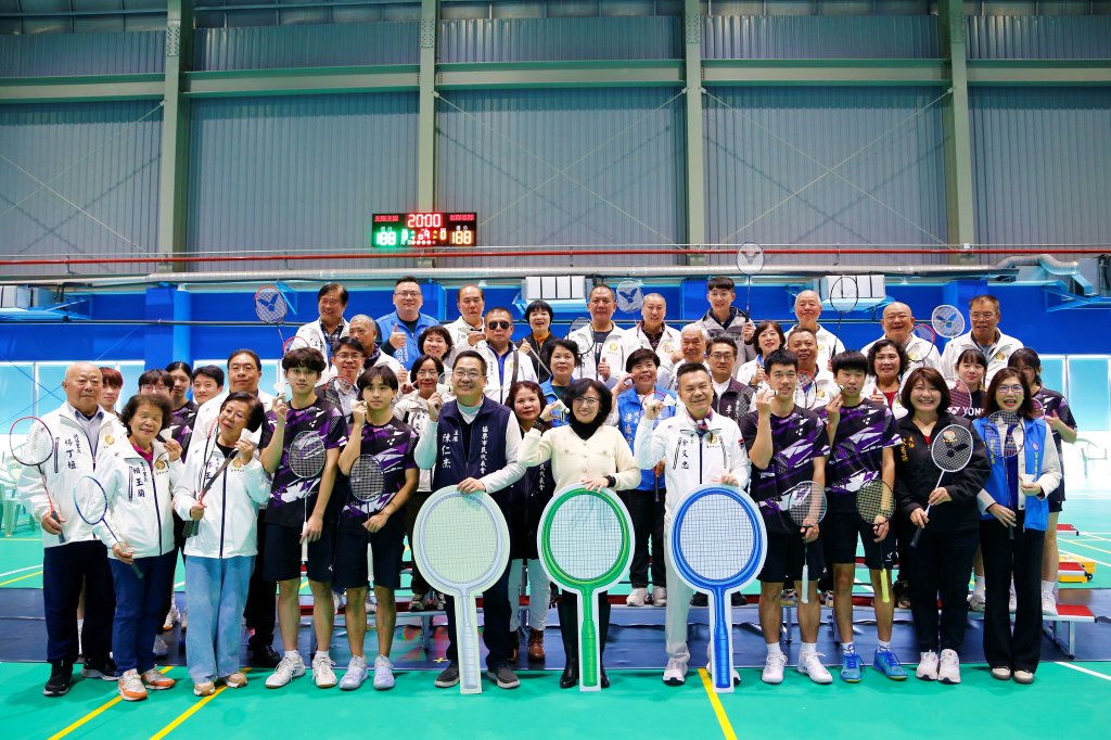 影/苗栗市綜合羽球館試營運啟用　打造優質運動新據點