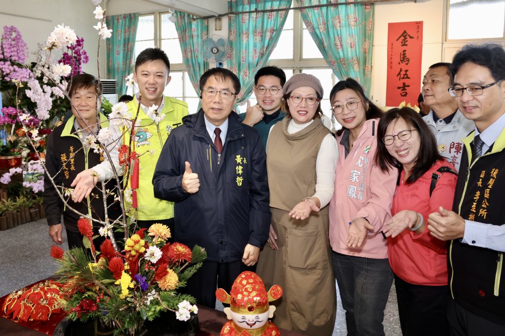 後壁菁寮老街蘭花展登場 黃偉哲邀民眾白天看蘭花、晚上看燈花
