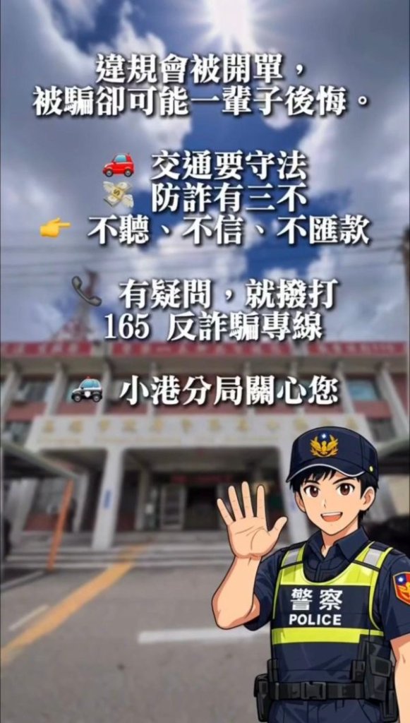  不抽禮物改抽罰單！小港分局創意宣導掀話題