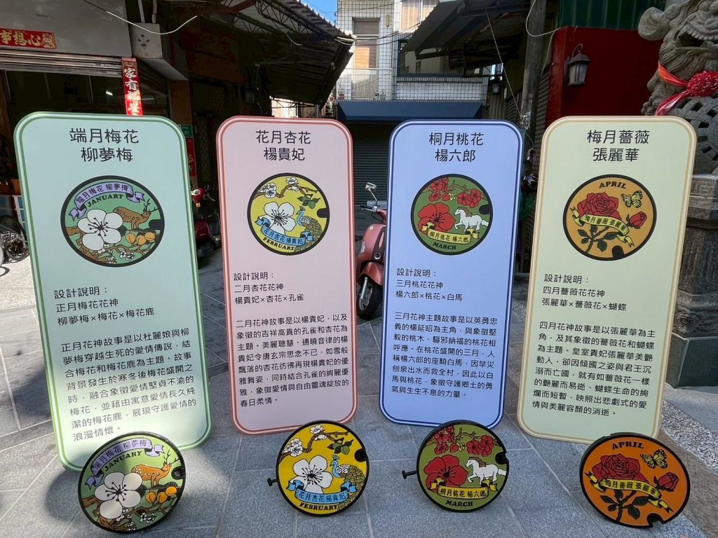 黃偉哲邀請民眾漫遊巷弄尋訪孔蓋裡的臺南故事 17款特色污水孔蓋，探索古都尋寶趣