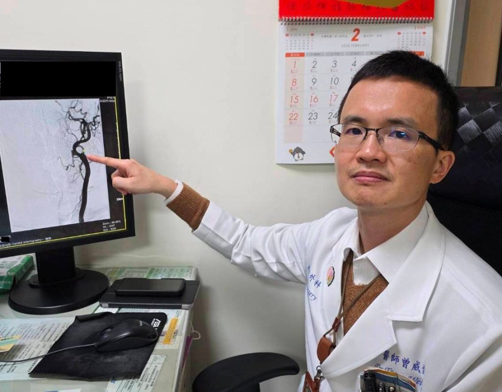 糖尿病男頸動脈完全阻塞險中風｜ 緊急精密手術 重建腦血流