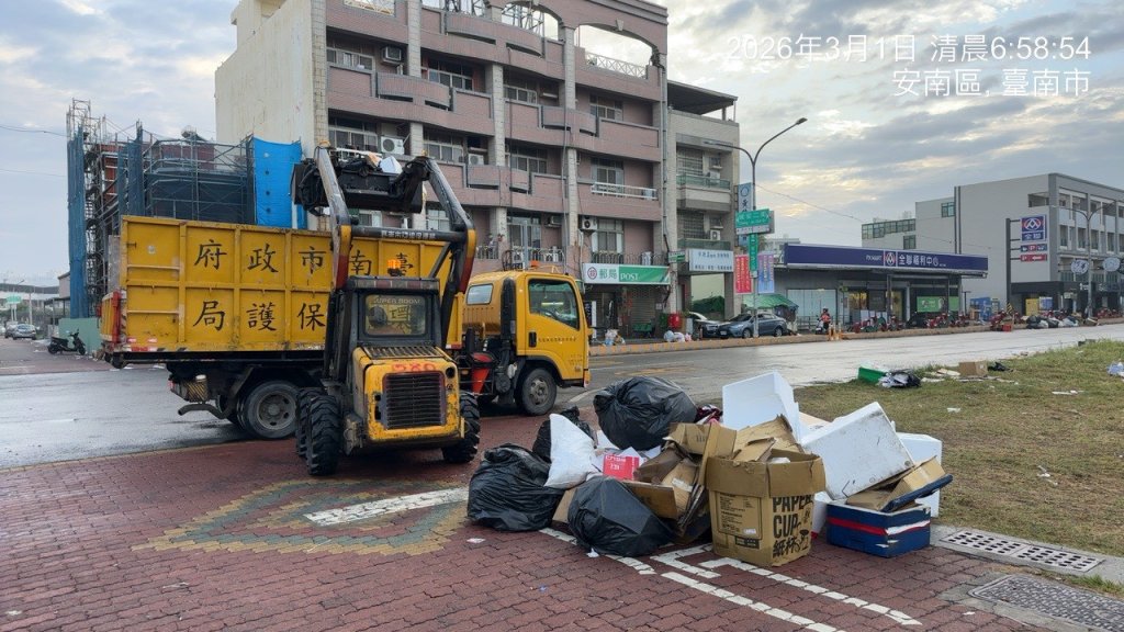 臺南鹿耳門聖母廟煙火活動萬人齊聚 環保局連夜清理迅速恢復市容  