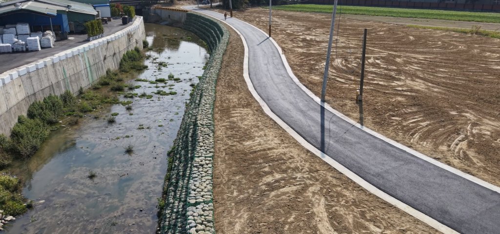 低碳工法強化防洪 烏鬼厝溪排水災後復建工程完工 