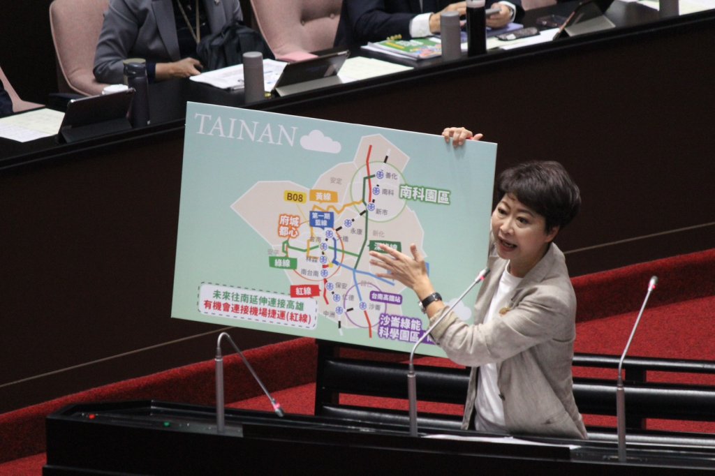 陳亭妃力促中央南捷路網加速動工 工程會4月現勘藍線拚10月發包