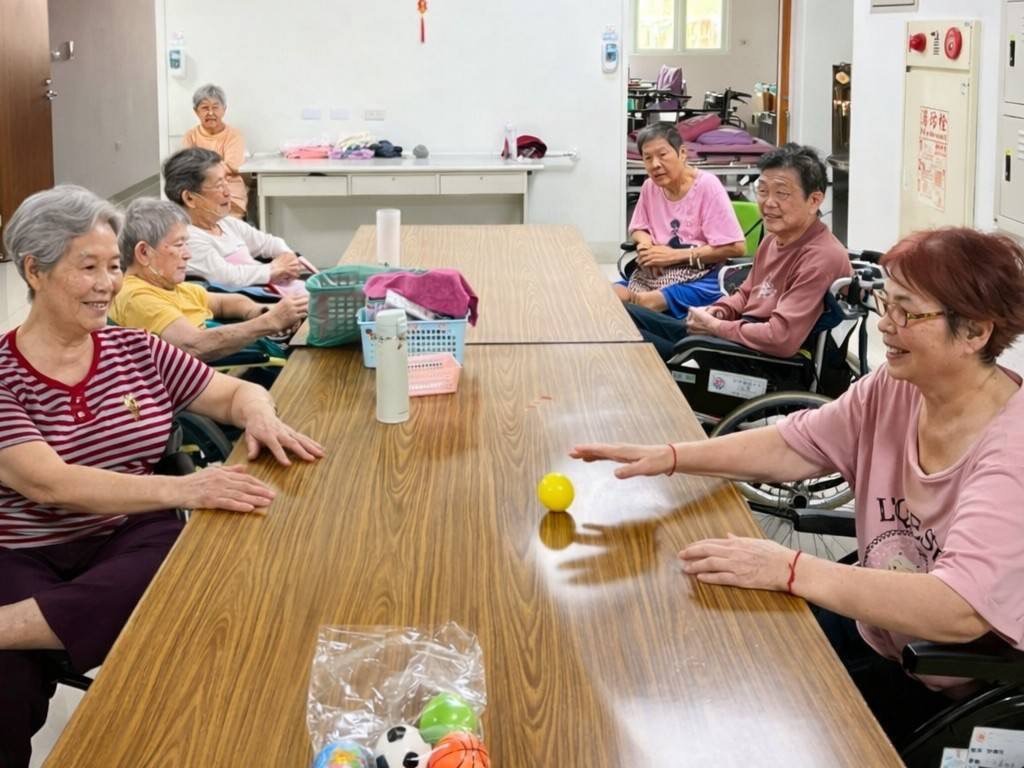 用遊戲之間讓長輩歡笑互動 慈祥護理之家用體能活動帶動長輩參與與自信