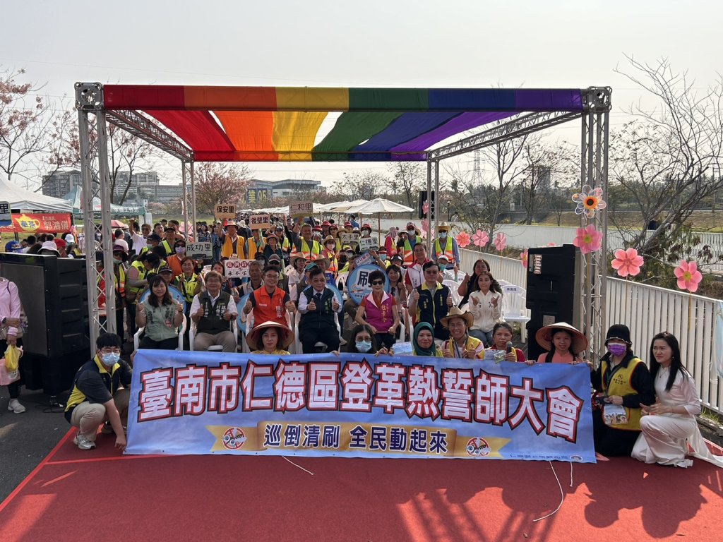 仁德區公所滯洪池舉辦2026仁德心市集 邀請民眾來欣賞盛開的花旗木