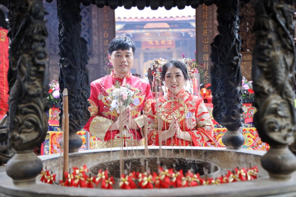 旱溪媽祖與月老雙重守護！ 台中樂成宮第九屆集團結婚  88對新人喜結連理