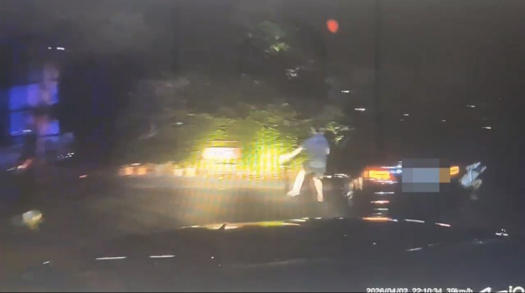 保安大隊夜間出勤 路中巧遇可疑車輛 追緝事後發現有一位是逃逸移工