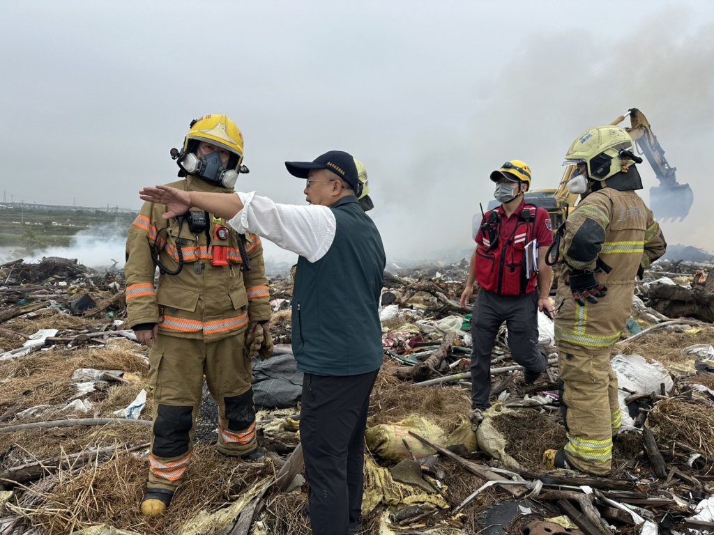 學甲掩埋場火勢已控制 環保局持續監控
