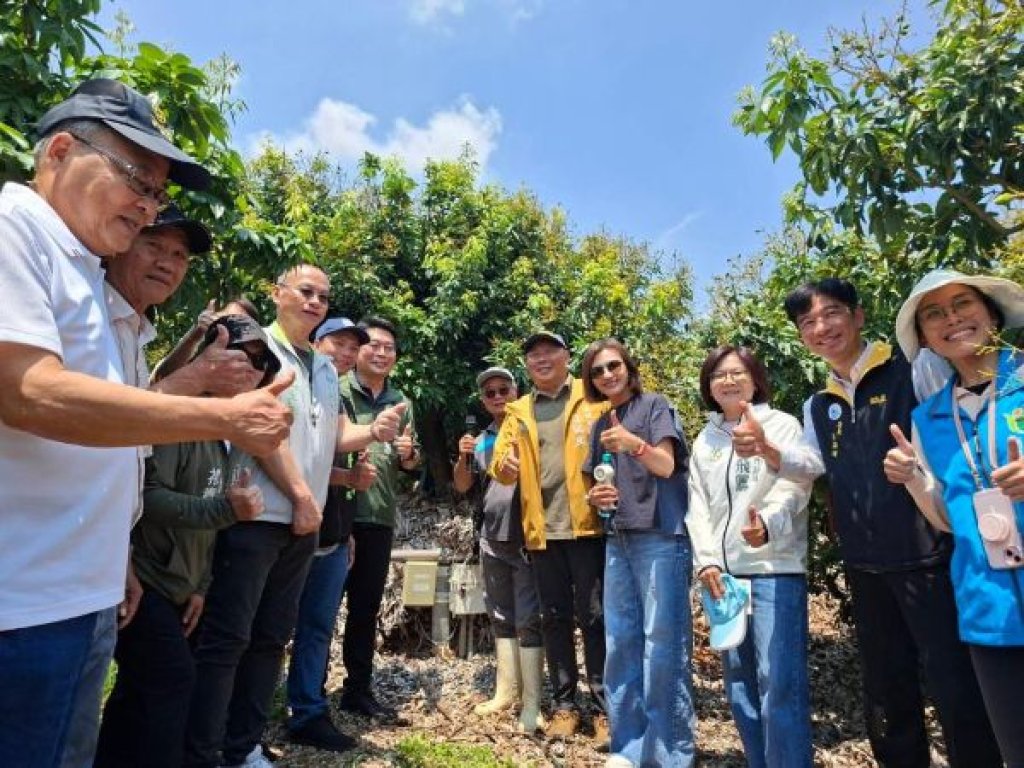 智慧灌溉助農抗旱 邱議瑩立委考察農田水利署高雄地區節水灌溉設施推動情形