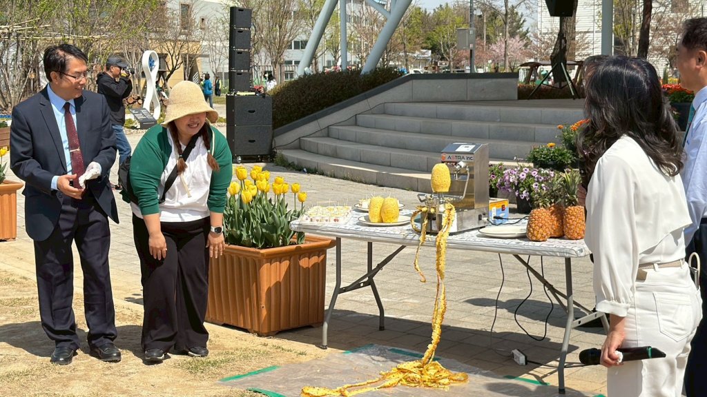 黃偉哲訪問韓國平澤市長 參加花朵郊遊慶典行銷臺南鳳梨