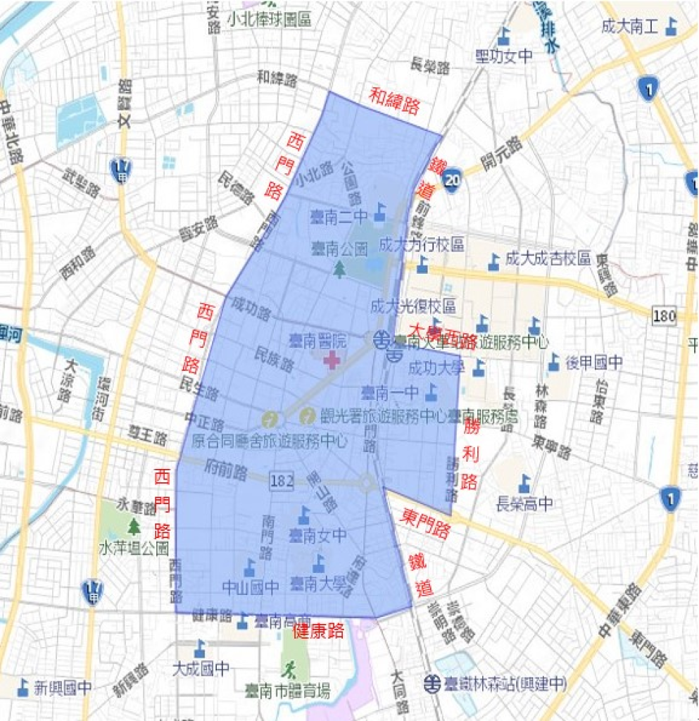 台南市東區、北區、中西區等3行政區 共18個里，自115 年4月28日起停水23小時
