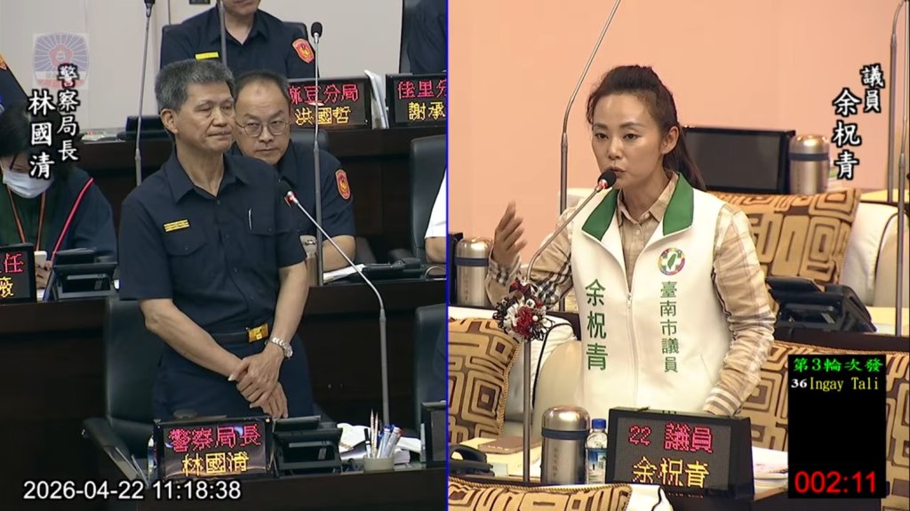 關注安定交通安全與消防訓練量能 余柷青要求事故熱點納管、強化新化訓練場預算編列