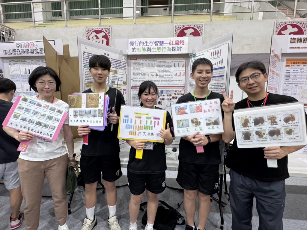 長榮中學榮獲臺南市科展團體第一名 生物科再創佳績